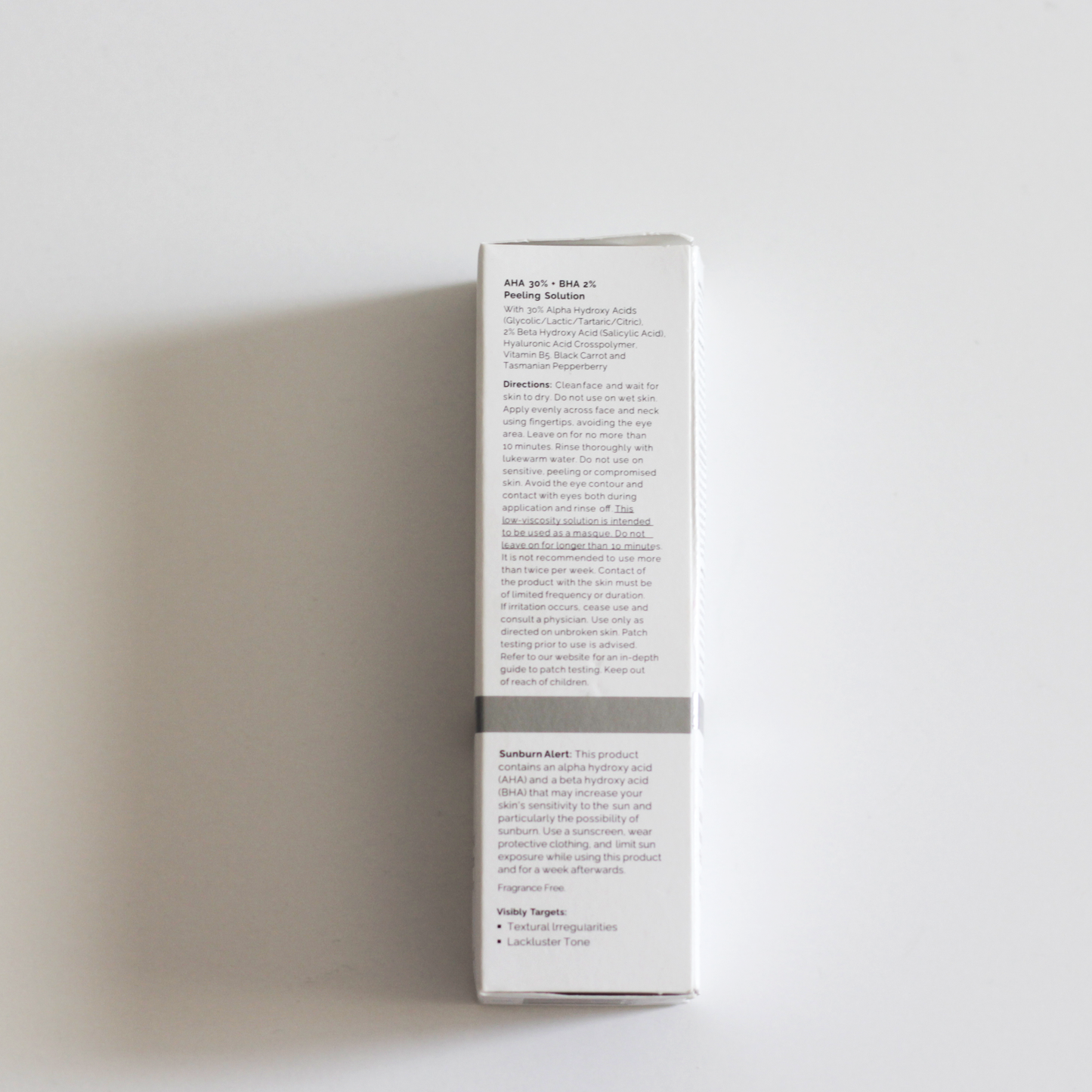 The Ordinary AHA 30% + BHA 2% Peeling Solution Exfoliating Facial Treatment for Brighter, Smoother Skin