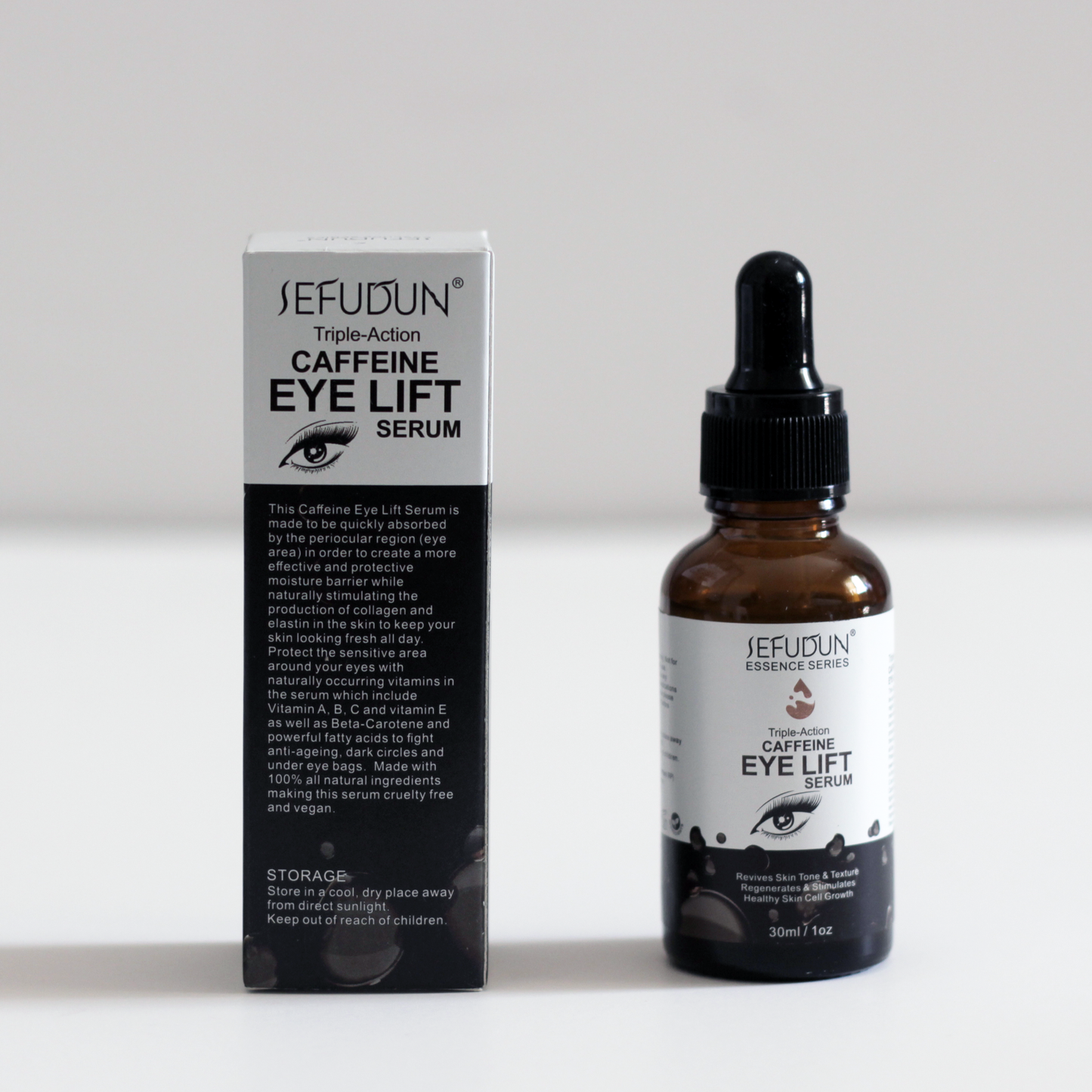 Caffeine Serum Moisturizing Anti-Aging Anti-Wrinkle Remove Dark Circles Bags Triple-Action Caffeine Eye Lift Serum